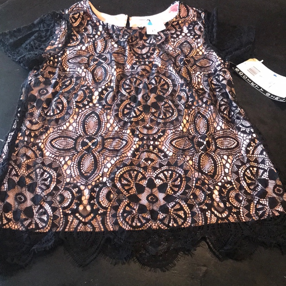 NWT Small Black Lace Society Girl Top 🌈 HP